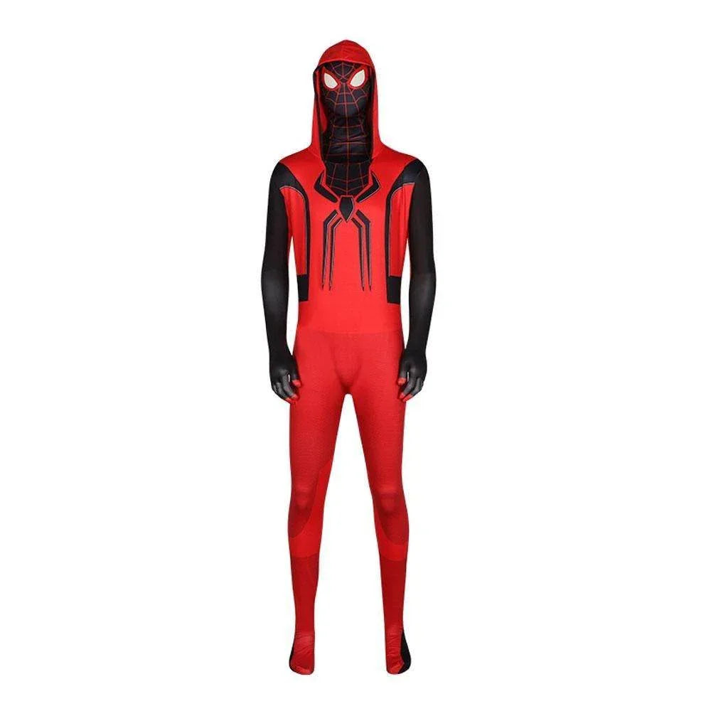 Spider-Man 2099 PS5 Comics Miles Morales Jumpsuit Halloween Cosplay Costume Bodysuit - Azufun