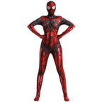 Spider-Man Venom Spider-Gwen Stacy Jumpsuit Lady Carnage Hooded Cosplay Costume Halloween - Azufun