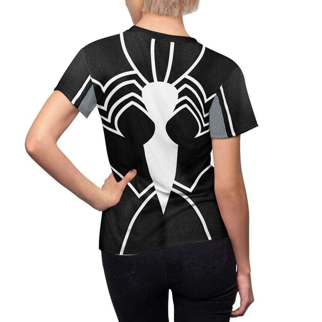 Spider-Woman Women's Short sleeve Shirt Madame Web Costume SuperHero Outfit - Azufun