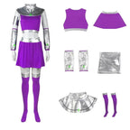 Starfire Costume Teen Titans Cosplay Halloween - Azufun