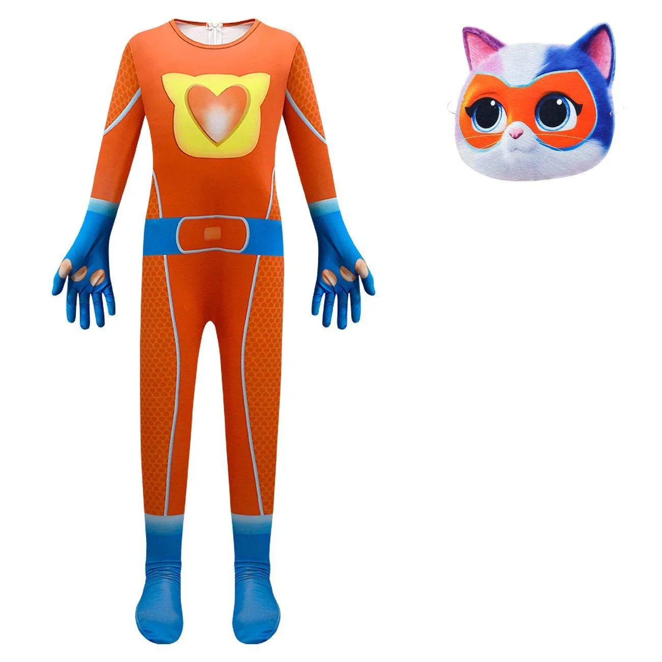 Super Cute Kitties Jumpsuits Cosplay costume With Mask For Kids