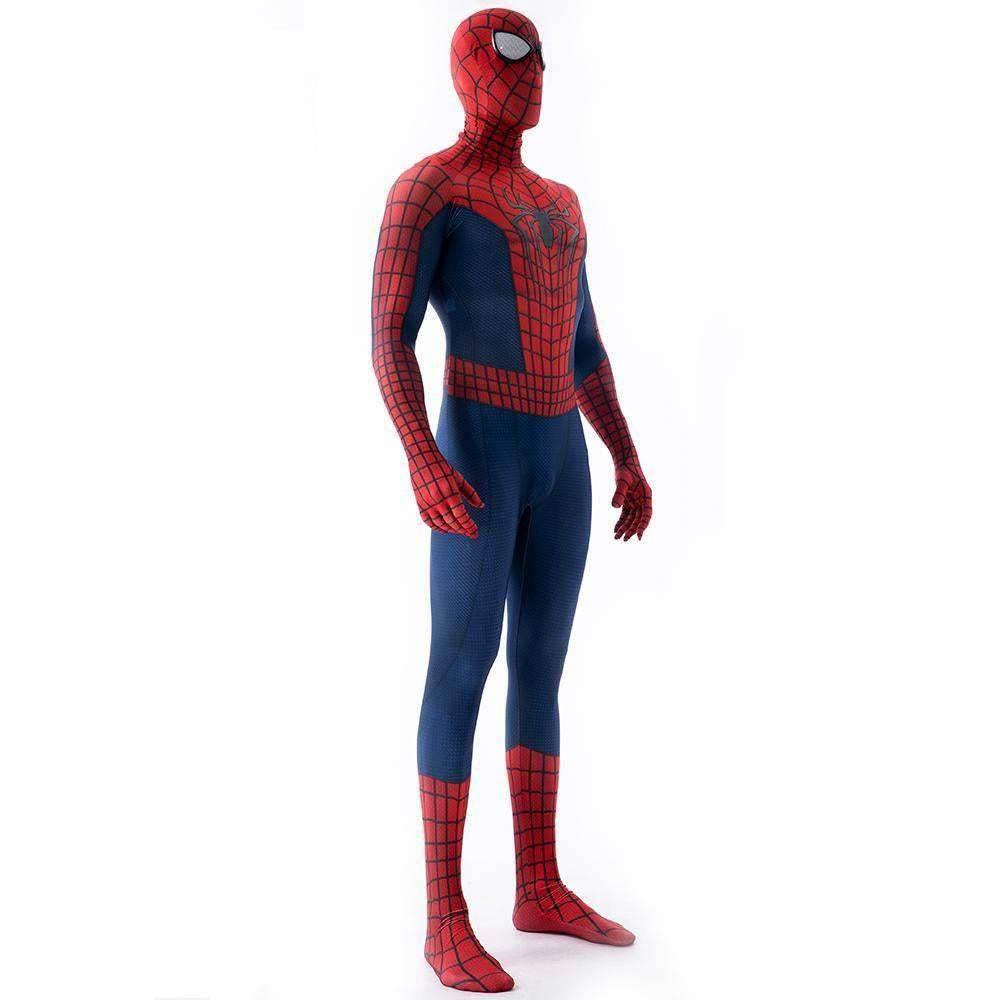 The Amazing Spider-Man Peter B Parker Costume Cosplay Jumpsuit Halloween Zentai For Adult Kids - Azufun
