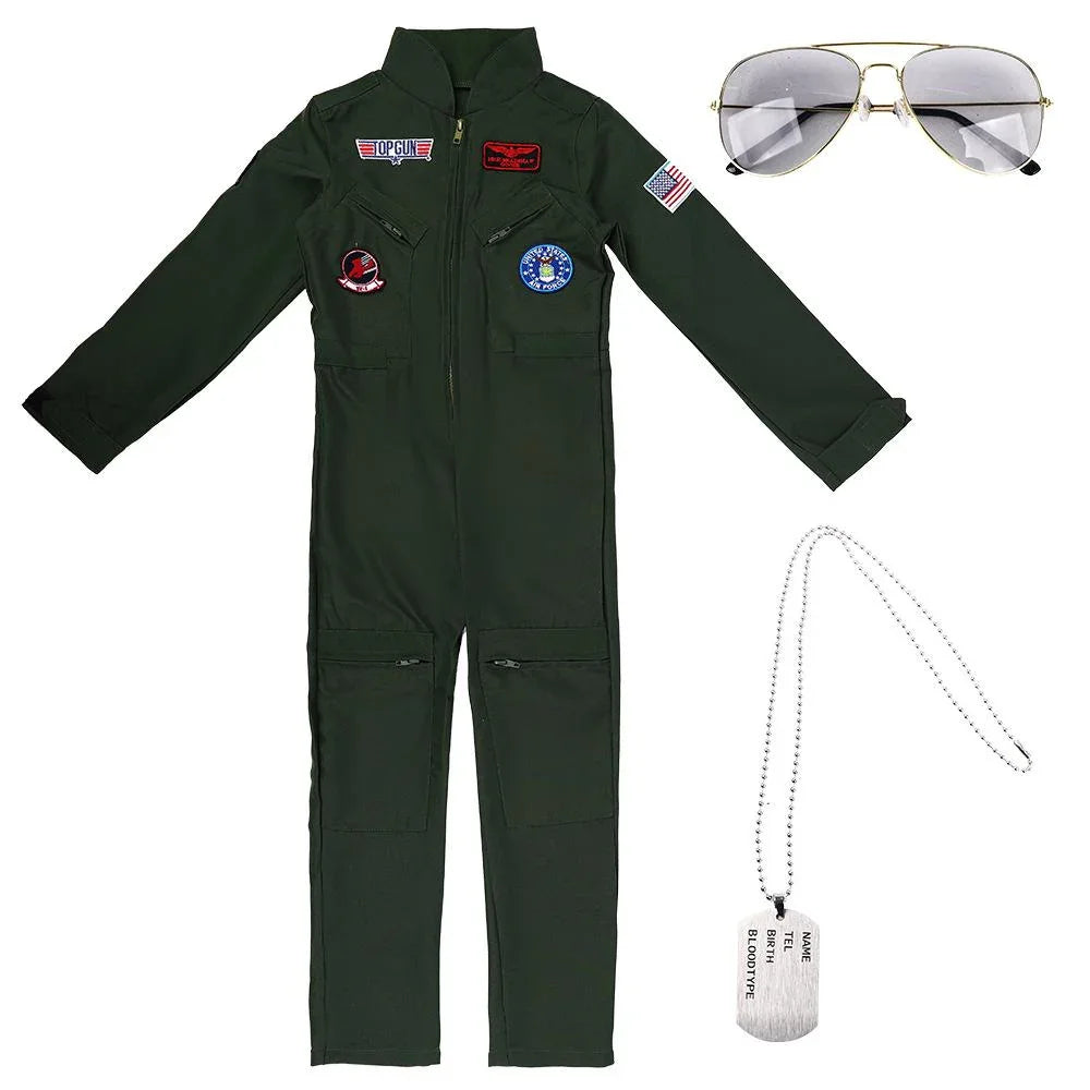 BuyTop Gun Maverick Pilot Uniform Outfit Carnival Suit Cosplay Costumes for Adult Now Cheaper With 3 - 5 Days Ship - PajamasBuy