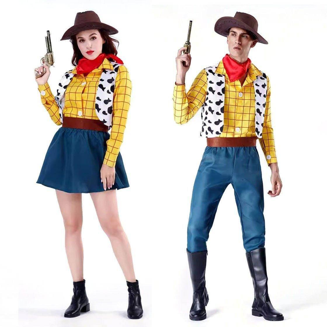 Toy Story 4 Woody Costume Halloween For Women Adult - Azufun