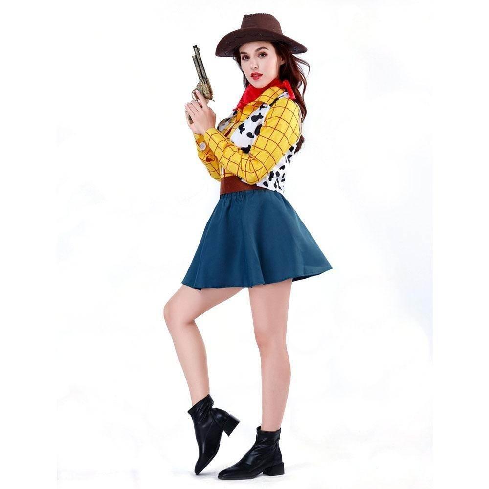 Toy Story 4 Woody Costume Halloween For Women Adult - Azufun