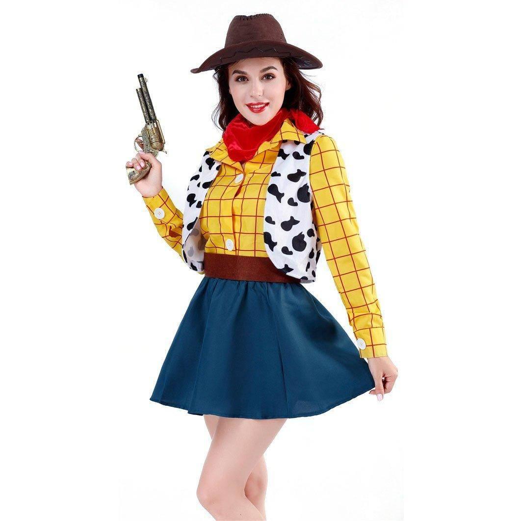 Toy Story 4 Woody Costume Halloween For Women Adult - Azufun