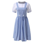 Wizard of Oz Dorothy Costume Dress Maid Alice for Girls Women - Azufun