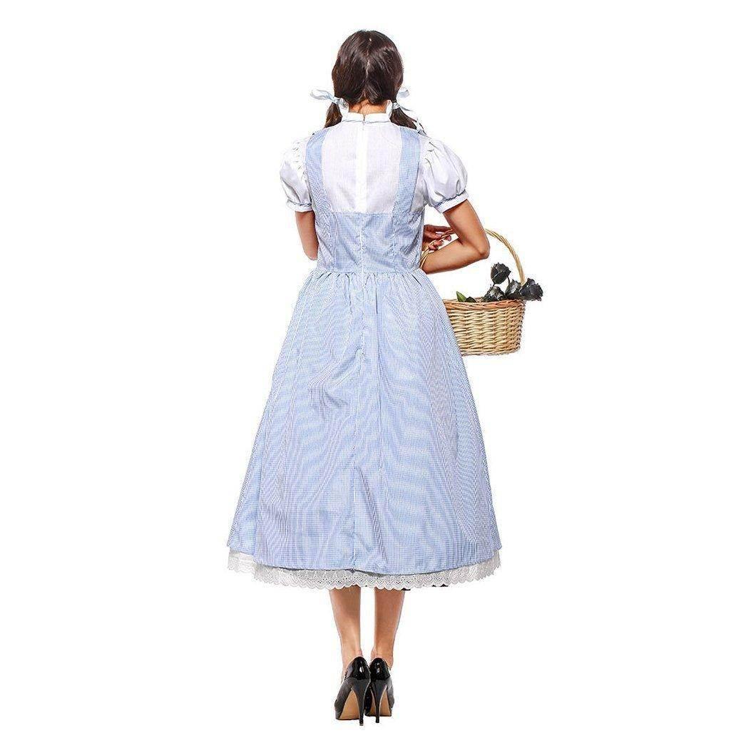 Wizard of Oz Dorothy Costume Dress Maid Alice for Women XXL Size - Azufun