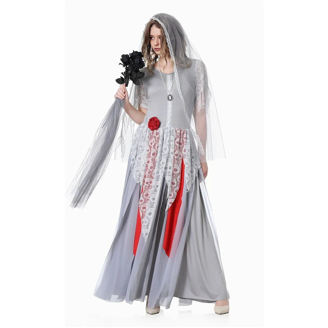 BuyZombie Bride Couples Costume Halloween Outfits Party Carnival Cosplay Now Cheaper With 3 - 5 Days Ship - PajamasBuy